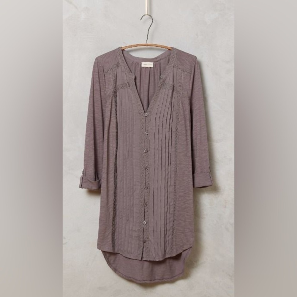 Anthropologie Meadow Rue Top XS Boho Flowy Blouse Lightweight Feminine Casual